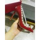 Valentino Rockstud Red 100MM Patent Pumps