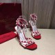 Valentino Garavani Red Free Rockstud 105mm Sandals