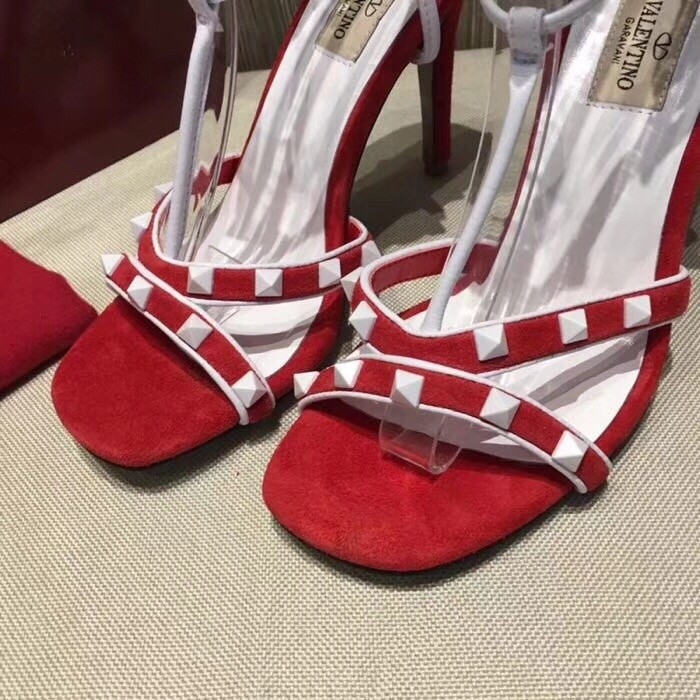 Valentino Garavani Red Free Rockstud 105mm Sandals