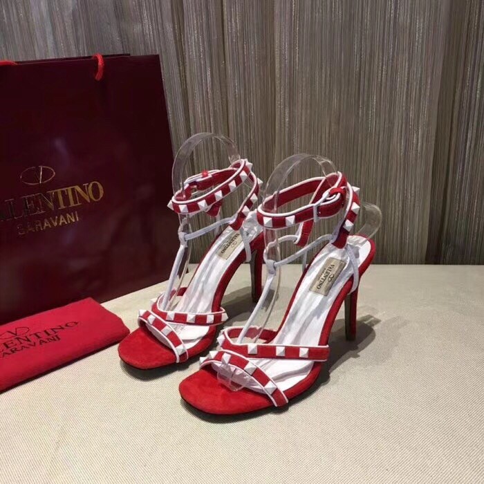 Valentino Garavani Red Free Rockstud 105mm Sandals