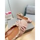 Valentino Rockstud Ballerina In Rose Cannelle Satin