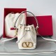 Valentino VLogo Signature Mini Bucket Bag in White Calfskin