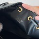 Valentino VLogo Signature Mini Bucket Bag in Black Leather