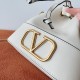 Valentino VLogo Signature Mini Bucket Bag in White Leather