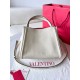 Valentino Alltime Medium Bag in White Grained Calfskin