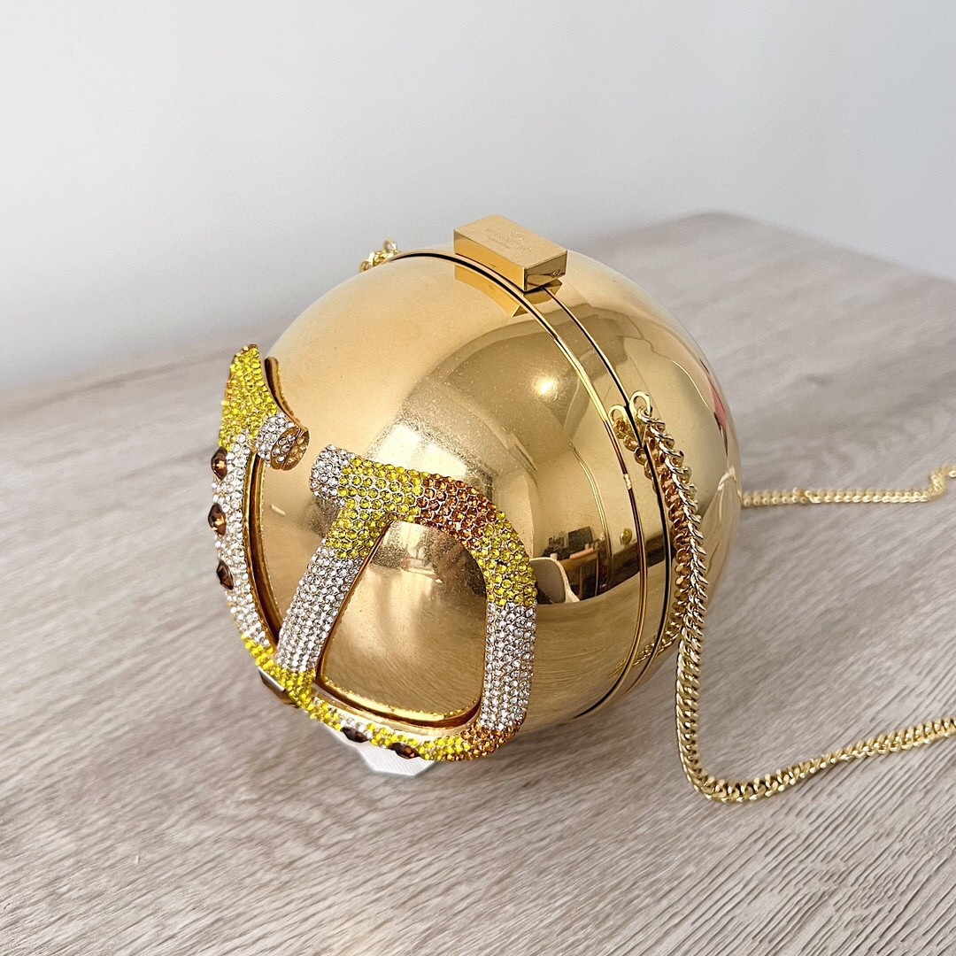 Valentino VLogo Signature Spherical Metal Minaudiere