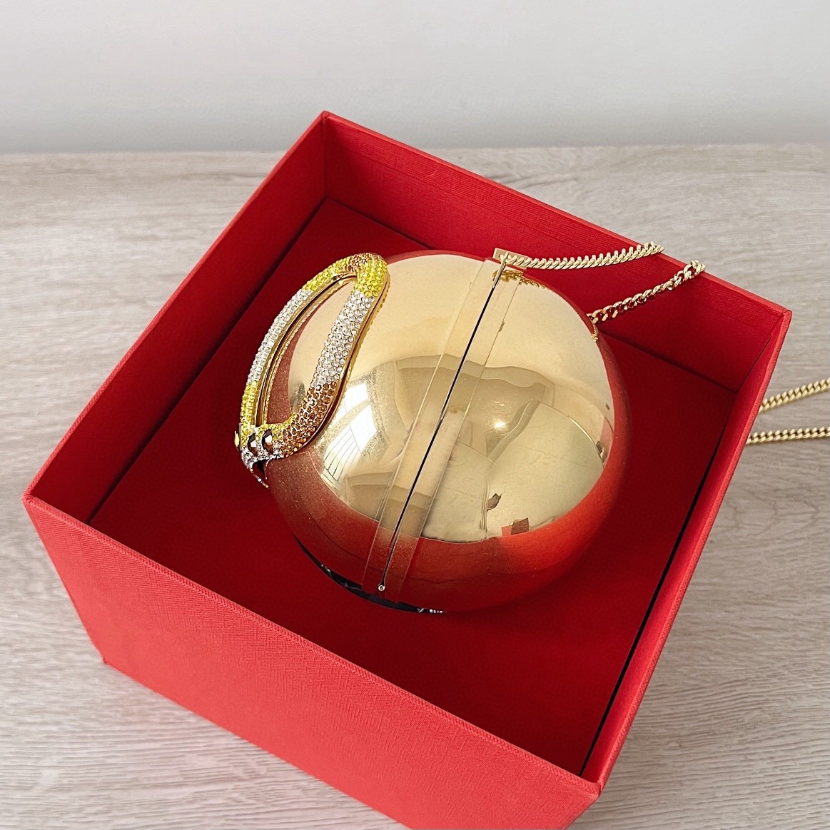 Valentino VLogo Signature Spherical Metal Minaudiere