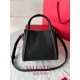 Valentino Alltime Small Bag in Black Grained Calfskin