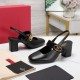 Valentino VLogo Locker Mary-Jane Slingback Pumps 60mm in Black Calfskin