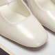 Valentino VLogo Locker Mary-Jane Slingback Pumps 60mm in White Calfskin