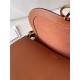 Valentino Garavani Ohval Small Shoulder Bag in Brown Calfskin