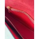 Valentino Garavani Ohval Small Shoulder Bag in Red Calfskin