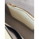 Valentino Garavani Ohval Small Shoulder Bag in White Calfskin