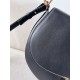 Valentino Garavani Ohval Medium Shoulder Bag in Black Calfskin