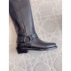 Valentino Garavani Rockstud Biker Boots 40mm in Black Calfskin