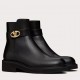 Valentino Garavani VLogo Locke Ankle Boots in Black Leather