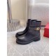 Valentino Garavani VLogo Locke Ankle Boots in Black Leather