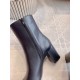 Valentino VLogo The Bold Edition Ankle Boots 70mm in Black Calfskin