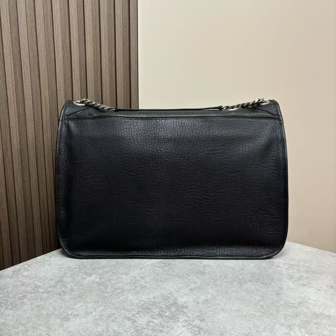 Saint Laurent Niki Oversized Chain Bag In Black