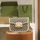 Gucci Saddle Bag Mini White Leather