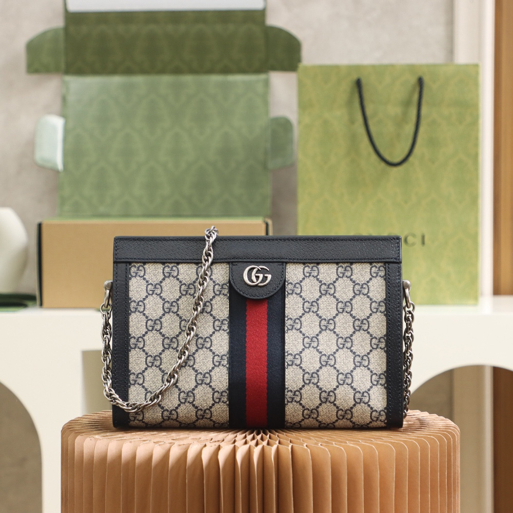 Gucci Classic Bag Ophidia Series Navy Blue