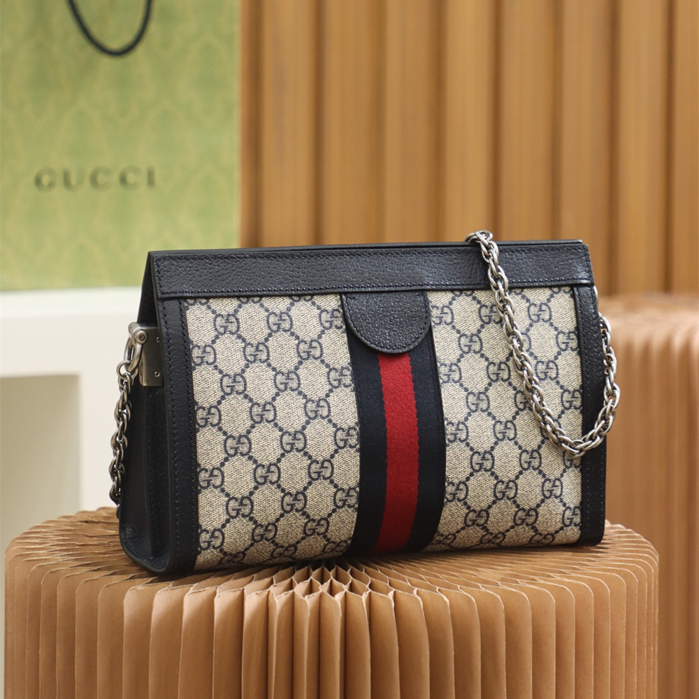 Gucci Classic Bag Ophidia Series Navy Blue