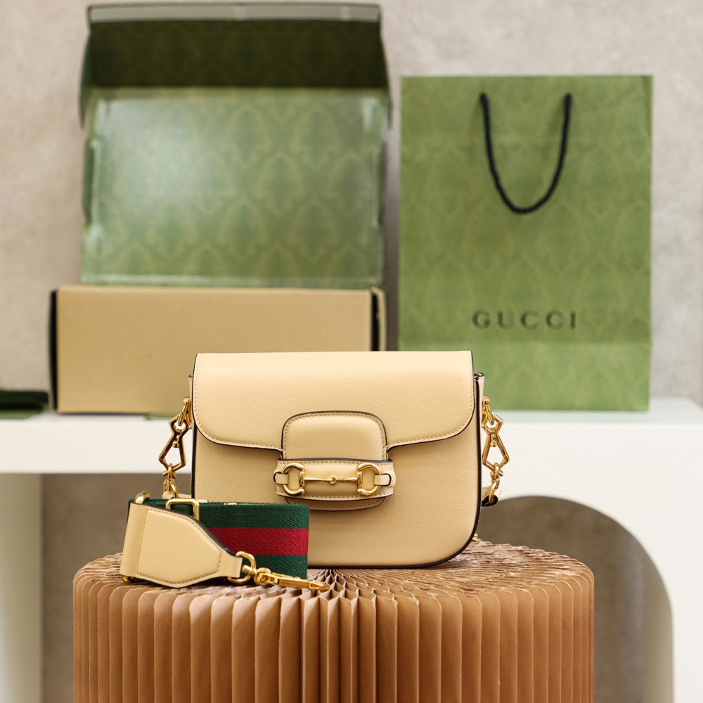 Gucci Horsebit Series Beige Small