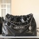 Chanel 24C Beach Bag Black/Silver