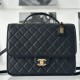 Chanel Backpack 22K Series Black and Gold Calfskin