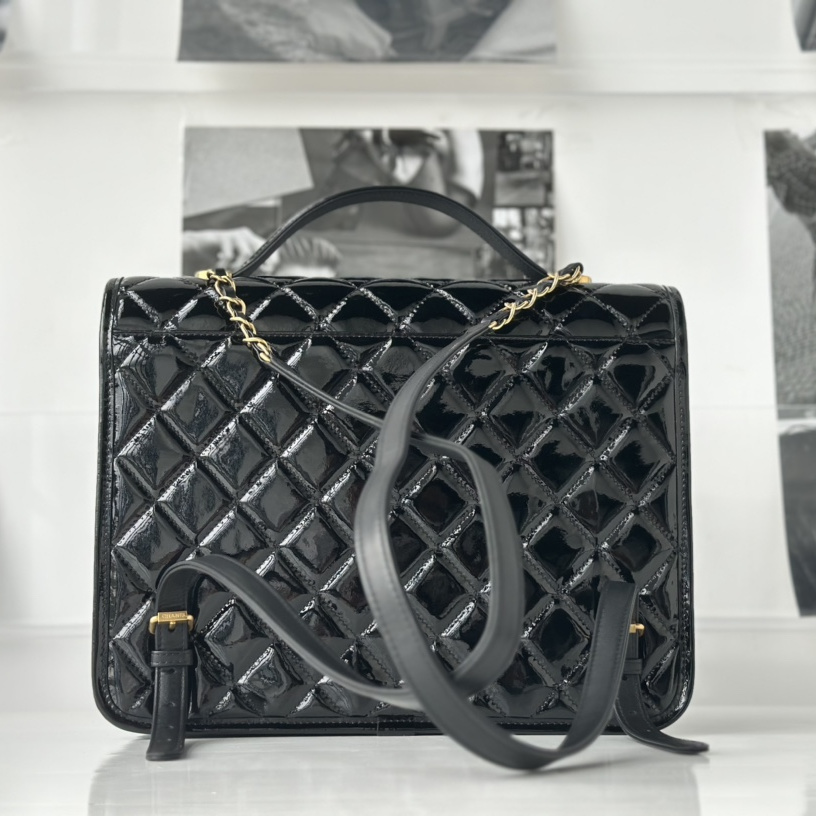 Chanel Backpack Patent Leather