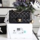 Chanel Mini Gold Ball Flap Bag Black and Gold