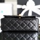 Chanel Mini Gold Ball Flap Bag Black and Gold