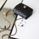 Chanel Mini Gold Ball Flap Bag Black and Gold