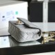 Chanel Gold Ball Bag CF Series Gray Lambskin