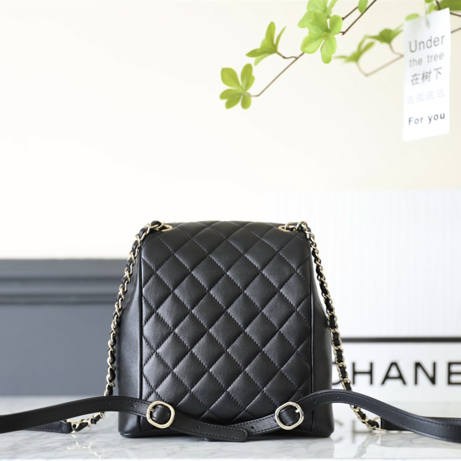 Chanel 23A Series Backpack Black Large