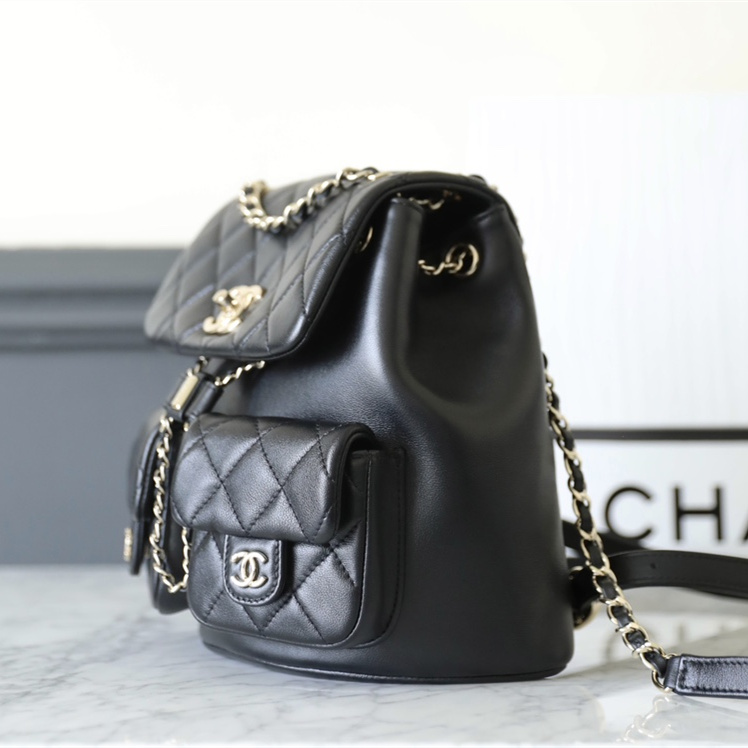 Chanel 23A Series Backpack Black Large