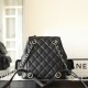 Chanel 23K Tank Bag Backpack Series Black and Light Gold Large