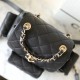 Chanel 23K Tank Bag Backpack Series Black and Light Gold Small