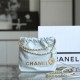 Chanel Mini Shopping Bag Blue Calfskin