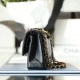 Chanel Flap Bag CF Series Black and Gold