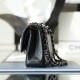 Chanel Flap Bag CF Series Chip Version Black and Silver