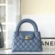 Chanel 23K Tote Bag Series Denim Blue Large