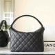 Chanel Hobo Shoulder Bag Black and Light Gold