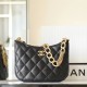 Chanel Luxury Hobo Bag 23A Series Black and Gold