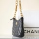 Chanel Luxury Hobo Bag 23A Series Black and Gold