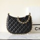 Chanel Hobo  Bag Black and Gold Small