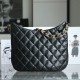 Chanel Hobo  Bag Black and Gold Large