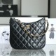 Chanel Hobo  Bag Black and Gold Large