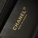 Chanel Flap Bag CF Series Caviar Leather Black and Gold with Chip