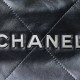 Chanel Shopping Bag 22Bag Medium Black and Silver